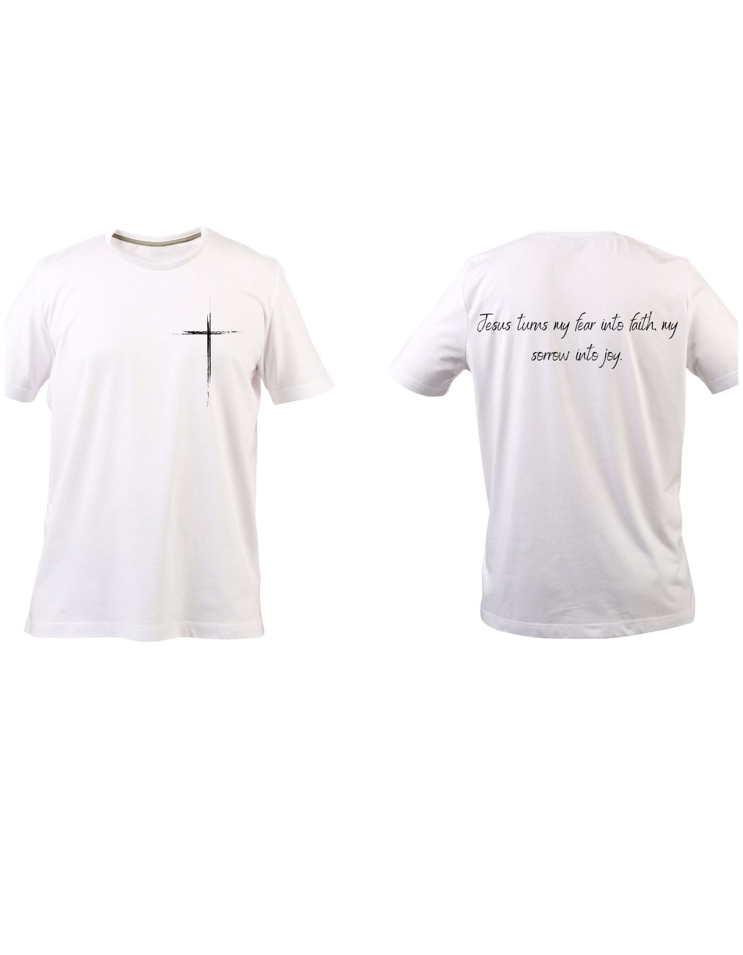 Jesus T-shirt design I Christ tee design I Christian shirt PNG I digital download I Jesus & Faith T-Shirt | Cross Front Print | Christian Ap