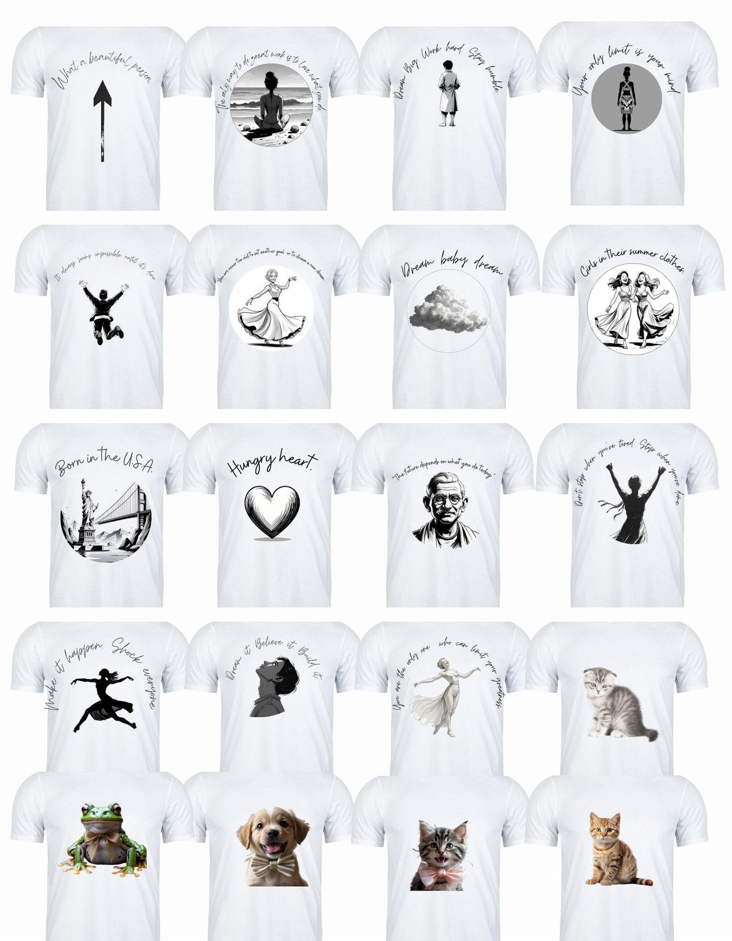 Family Matching T-Shirt Designs | Printable Shirt Graphics Bundle | Digital Download for DIY Apparel I Printed tshirt  design for all family