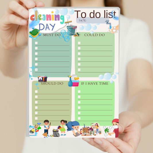Kids Daily ToDo List | Chore Chart  Cleaning Checklist | PDF Download I Kids Daily To-Do List: Chore Chart and Cleaning Checklist (PDF File)
