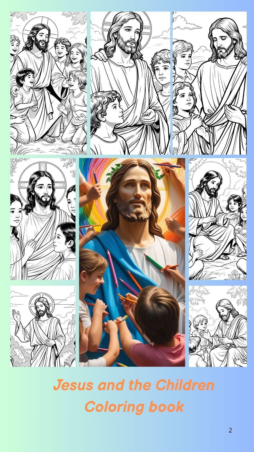 Jesus Coloring Book: Christian Illustrations for Kids (PDF Download) Kids I Jesus Coloring Book: Christian Illustrations for Kids (PDF Download) Kids