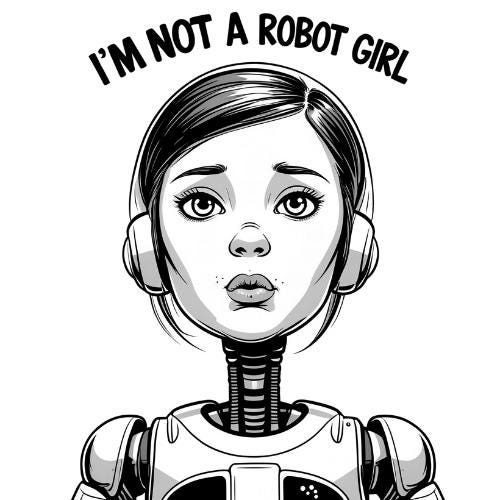 AI Family Matching T-Shirt Design | Funny “I’m Not a Robot” Graphic | Digital PNG Download for Sublimation I Funny AI Family Matching Shirt Design: I'm Not a Robot (PNG Digital Download) Family