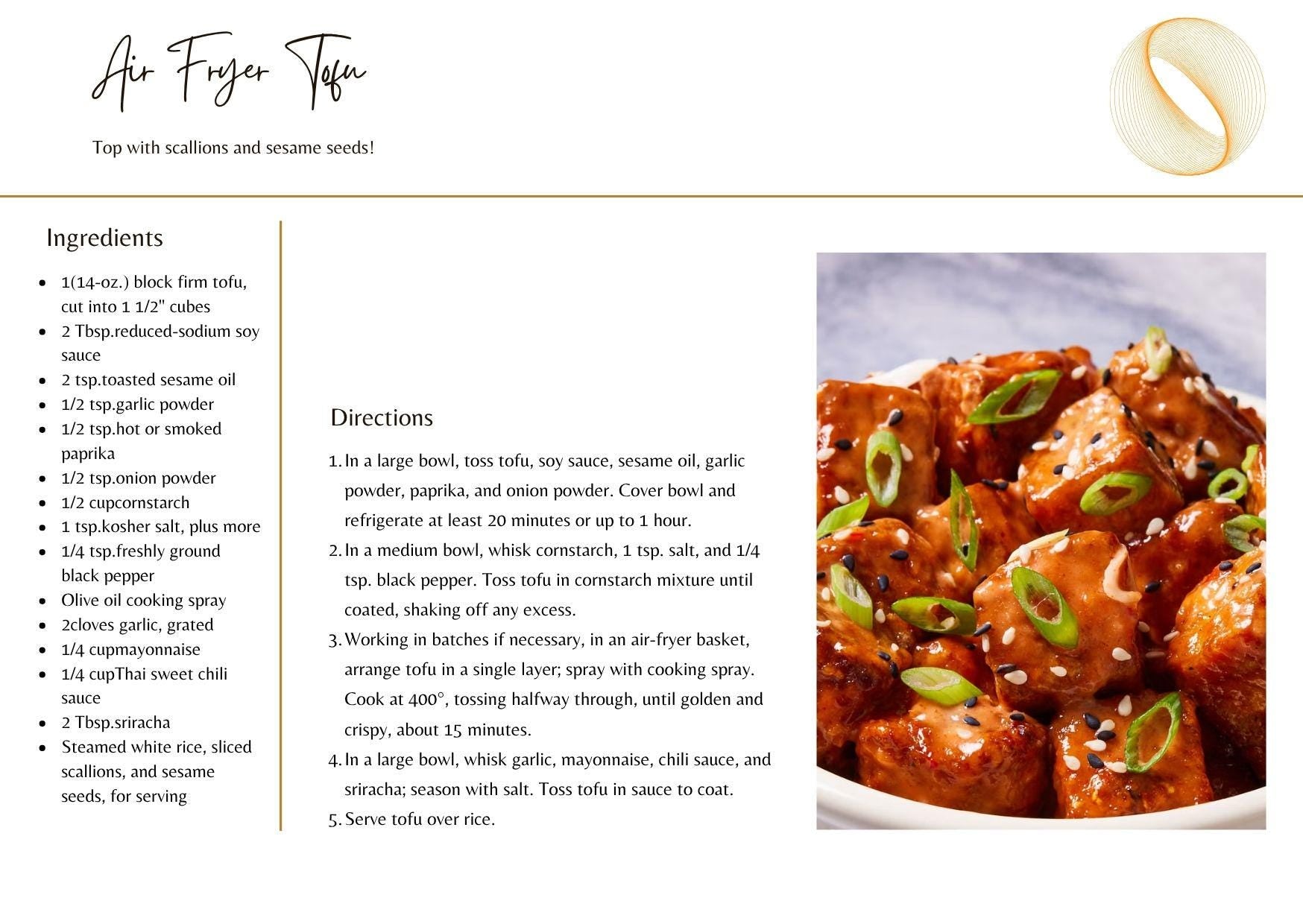 Air Fryer Cookbook: 30 Healthy and Simple Recipes (Printable Files) I Crispy Air Fryer Cookbook | Quick & Healthy Printable Recipe Collection | Digital Download