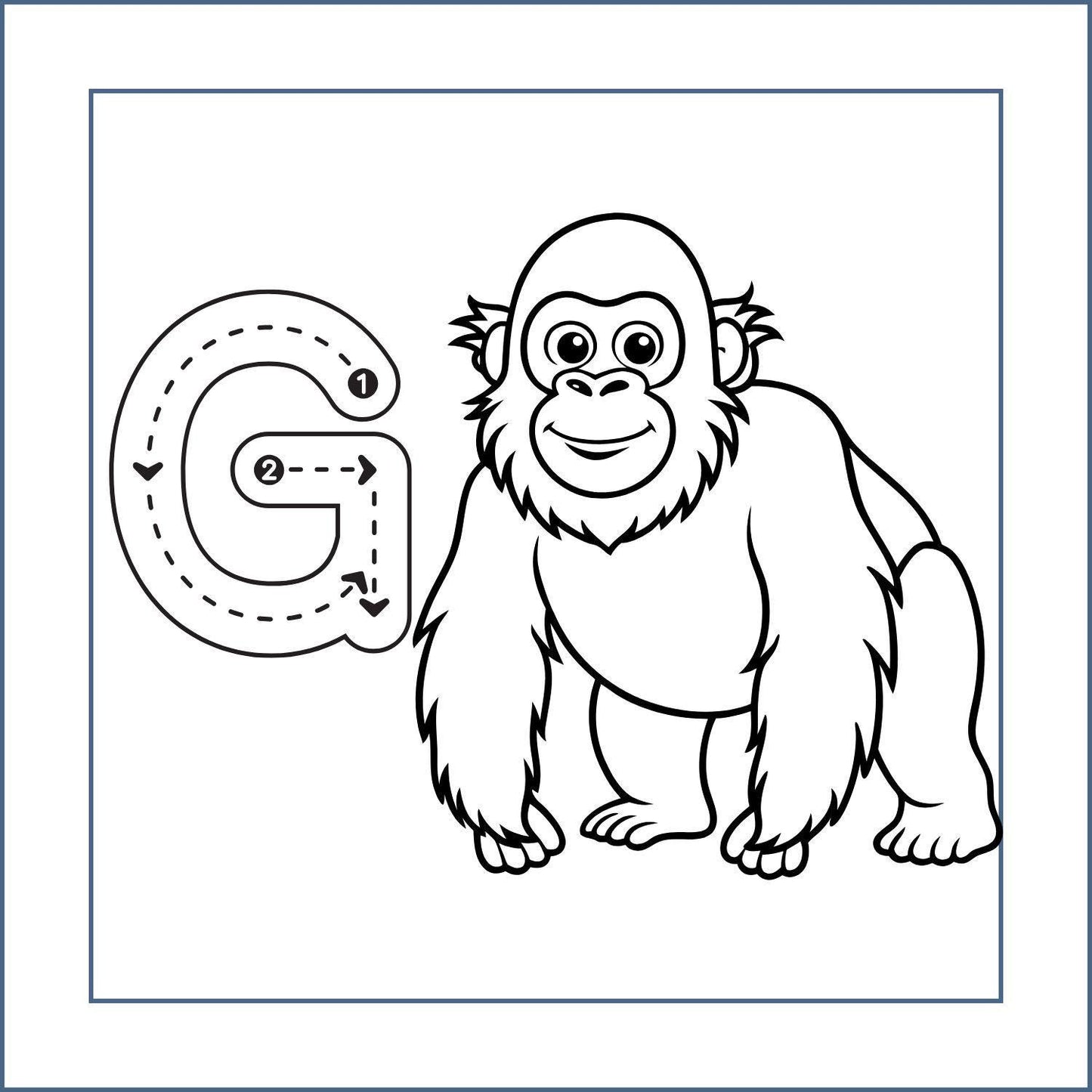 Alphabet Animal Coloring Book | ABC Learning Pages for Kids | Fun Printable Digital Download I ABC Animal Coloring Book: Fun Alphabet Learning Pages (Digital Download) for kids