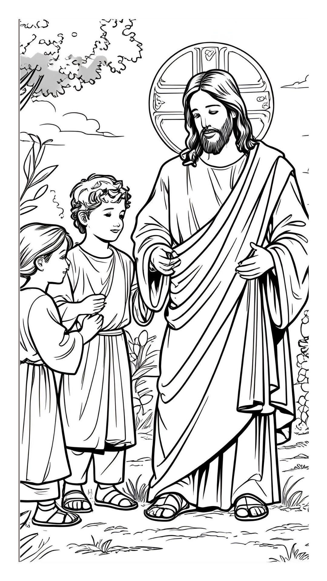 Jesus Coloring Book: Christian Illustrations for Kids (PDF Download) Kids I Jesus Coloring Book: Christian Illustrations for Kids (PDF Download) Kids