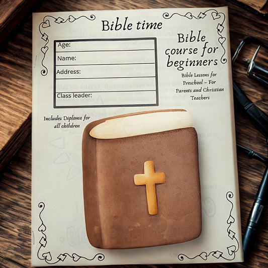 Preschool Bible Lessons: Christian Learning Pack (PDF Downloadable File) Bible course