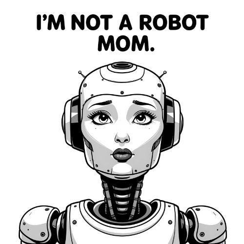 AI Family Matching T-Shirt Design | Funny “I’m Not a Robot” Graphic | Digital PNG Download for Sublimation I Funny AI Family Matching Shirt Design: I'm Not a Robot (PNG Digital Download) Family