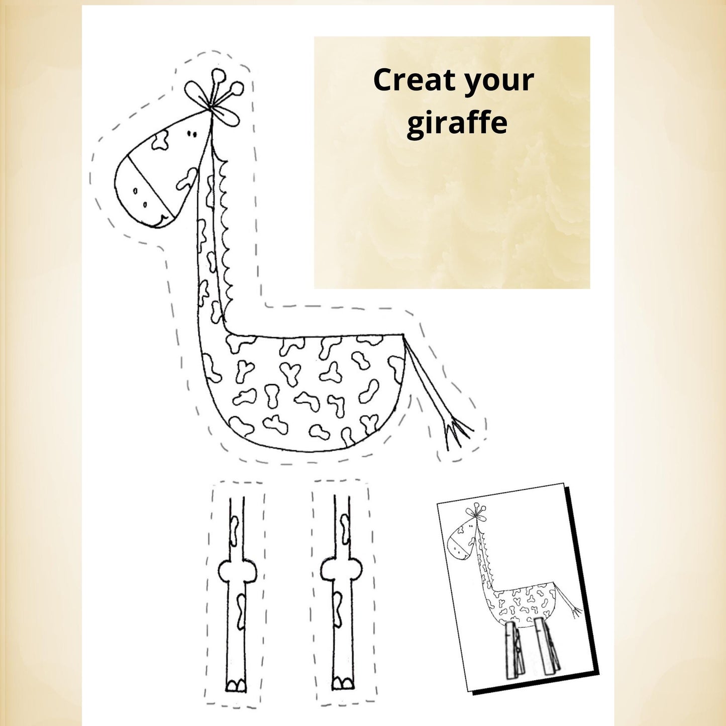ABC Animal Coloring and Craft Book: Learning Activity (Digital Download) I interactive book for kids I preschool study