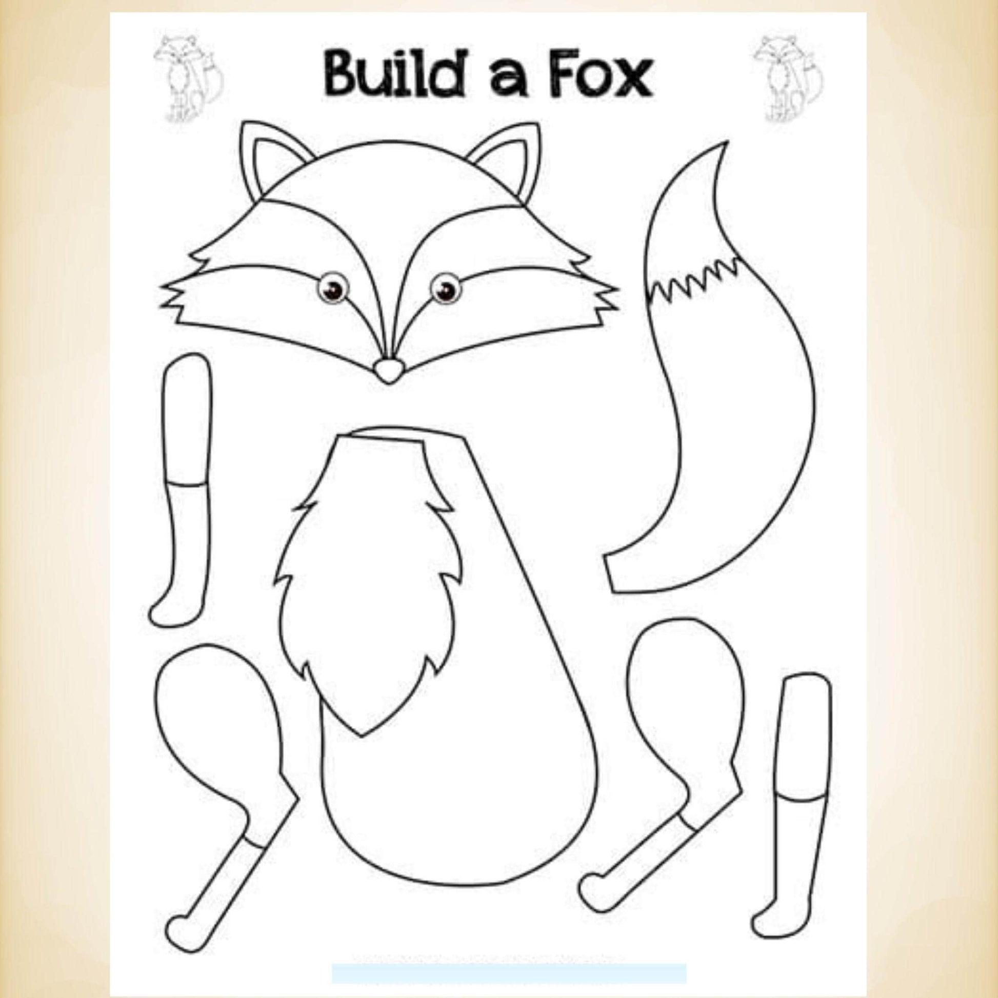 ABC Animal Coloring and Craft Book: Learning Activity (Digital Download) I interactive book for kids I preschool study