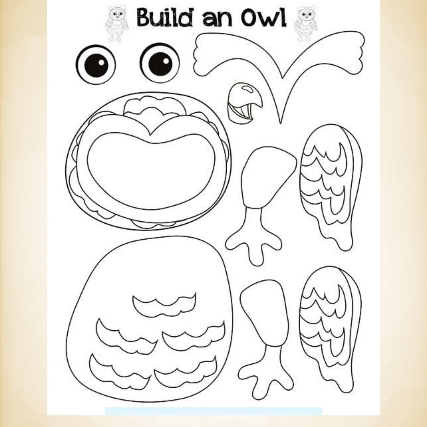 ABC Animal Coloring and Craft Book: Learning Activity (Digital Download) I interactive book for kids I preschool study