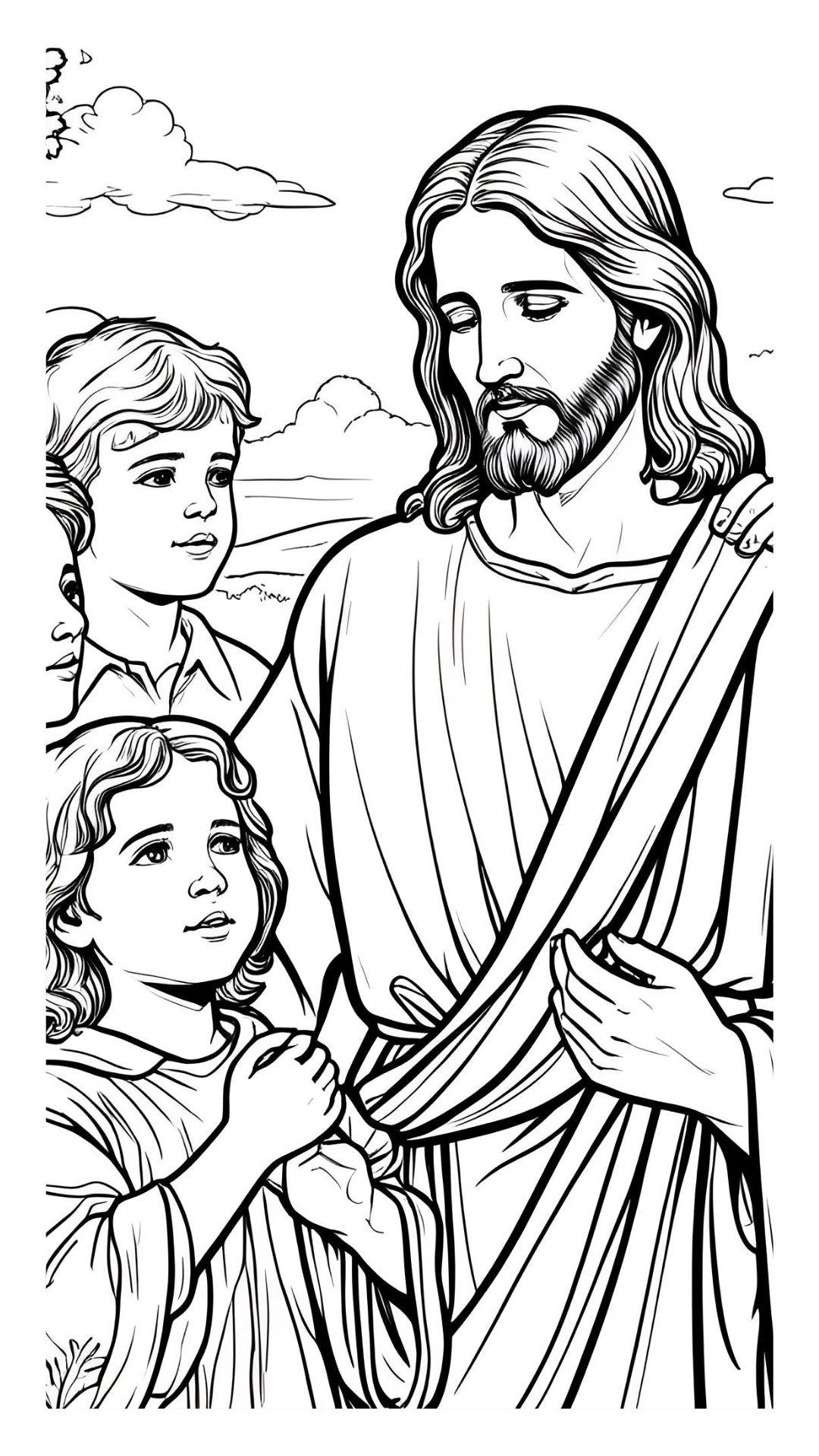 Jesus Coloring Book: Christian Illustrations for Kids (PDF Download) Kids I Jesus Coloring Book: Christian Illustrations for Kids (PDF Download) Kids