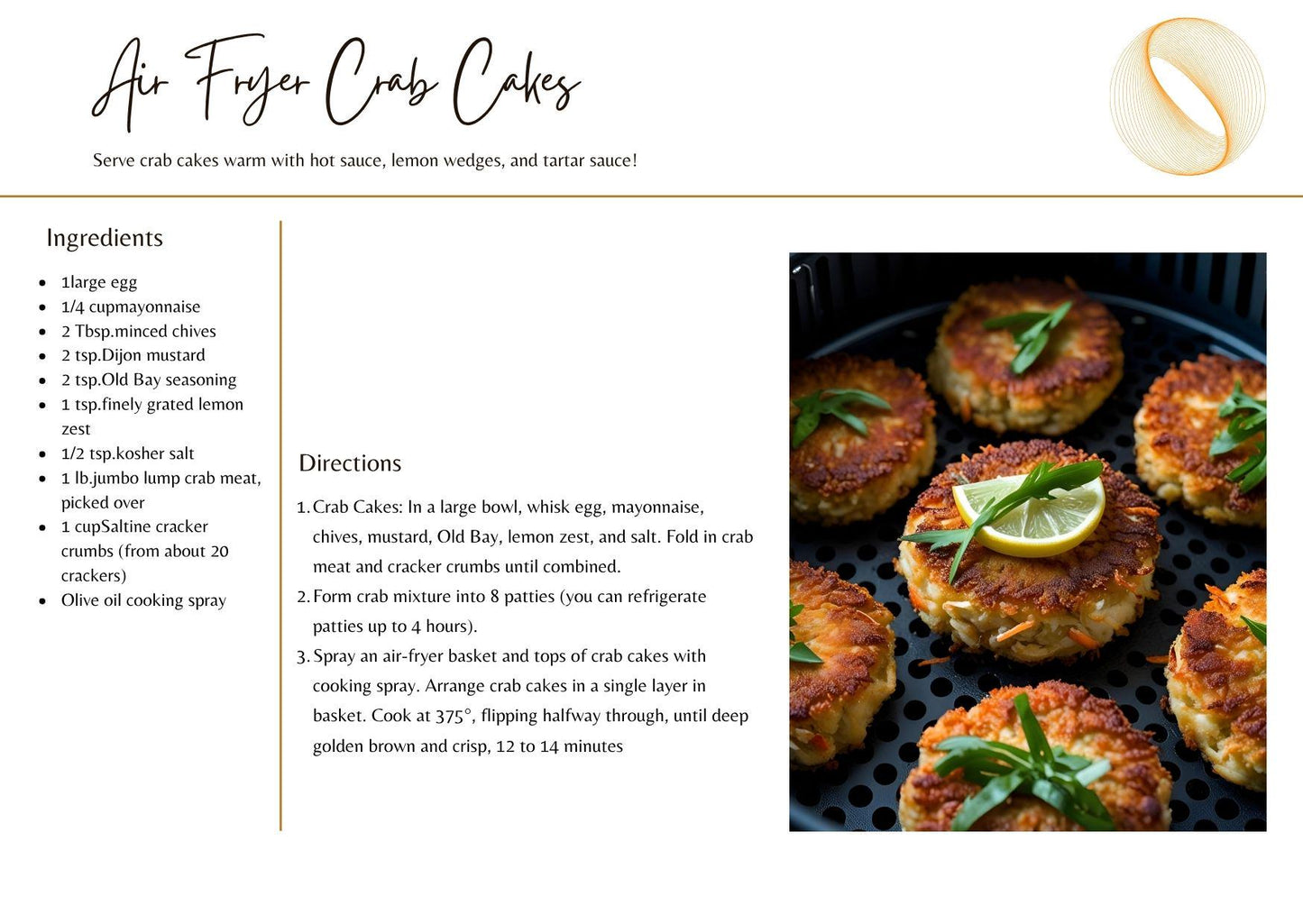 Air Fryer Cookbook: 30 Healthy and Simple Recipes (Printable Files) I Crispy Air Fryer Cookbook | Quick & Healthy Printable Recipe Collection | Digital Download