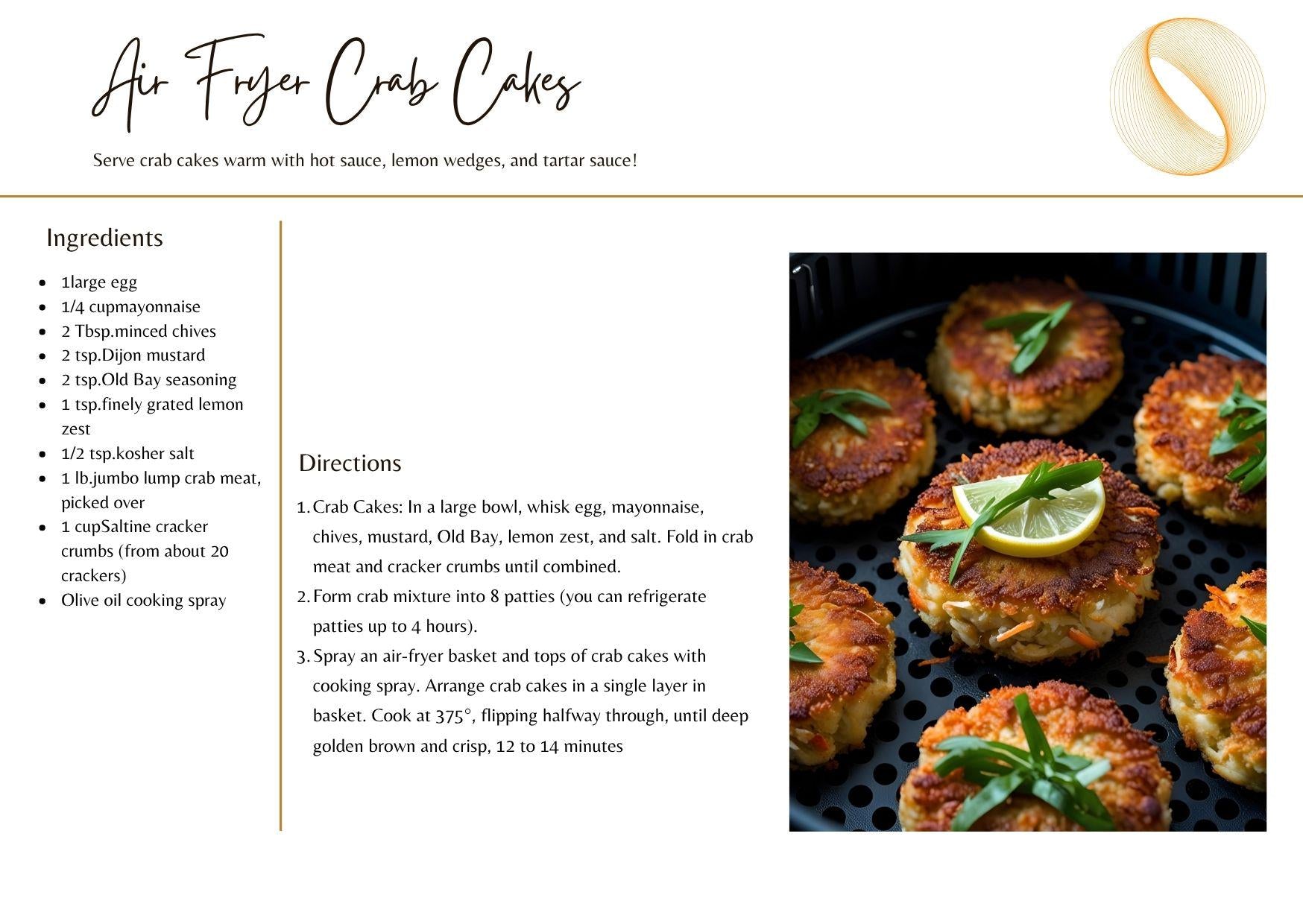 Air Fryer Cookbook: 30 Healthy and Simple Recipes (Printable Files) I Crispy Air Fryer Cookbook | Quick & Healthy Printable Recipe Collection | Digital Download