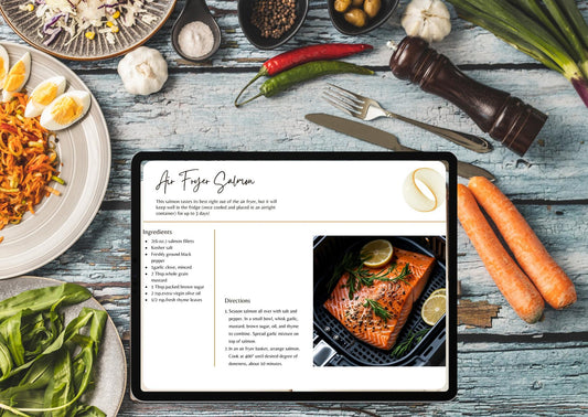 Air Fryer Cookbook: 30 Healthy and Simple Recipes (Printable Files) I Crispy Air Fryer Cookbook | Quick & Healthy Printable Recipe Collection | Digital Download