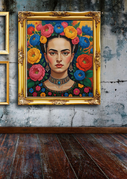 Frida Kahlo Boho Portrait Art - 19 Printable Images (Digital Download) Art Deco