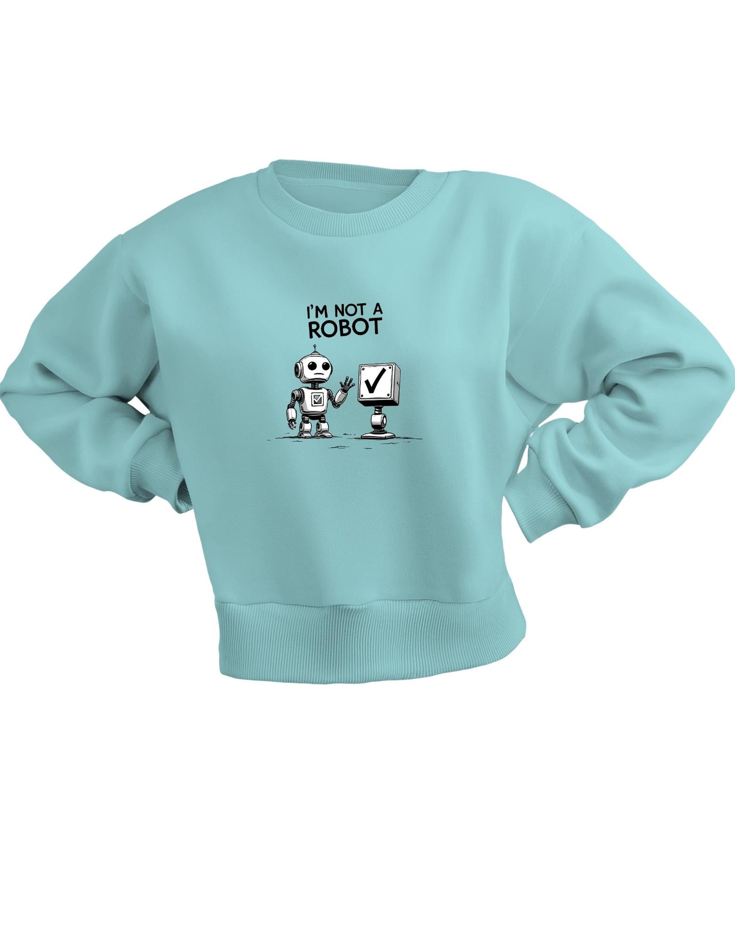 Funny Hoodie Design | “I’m Not a Robot” Graphic | Digital PNG Download for Sweatshirt & Apparel Printing I Hoodie Designs – “I'm Not a Robot” – Digital Download