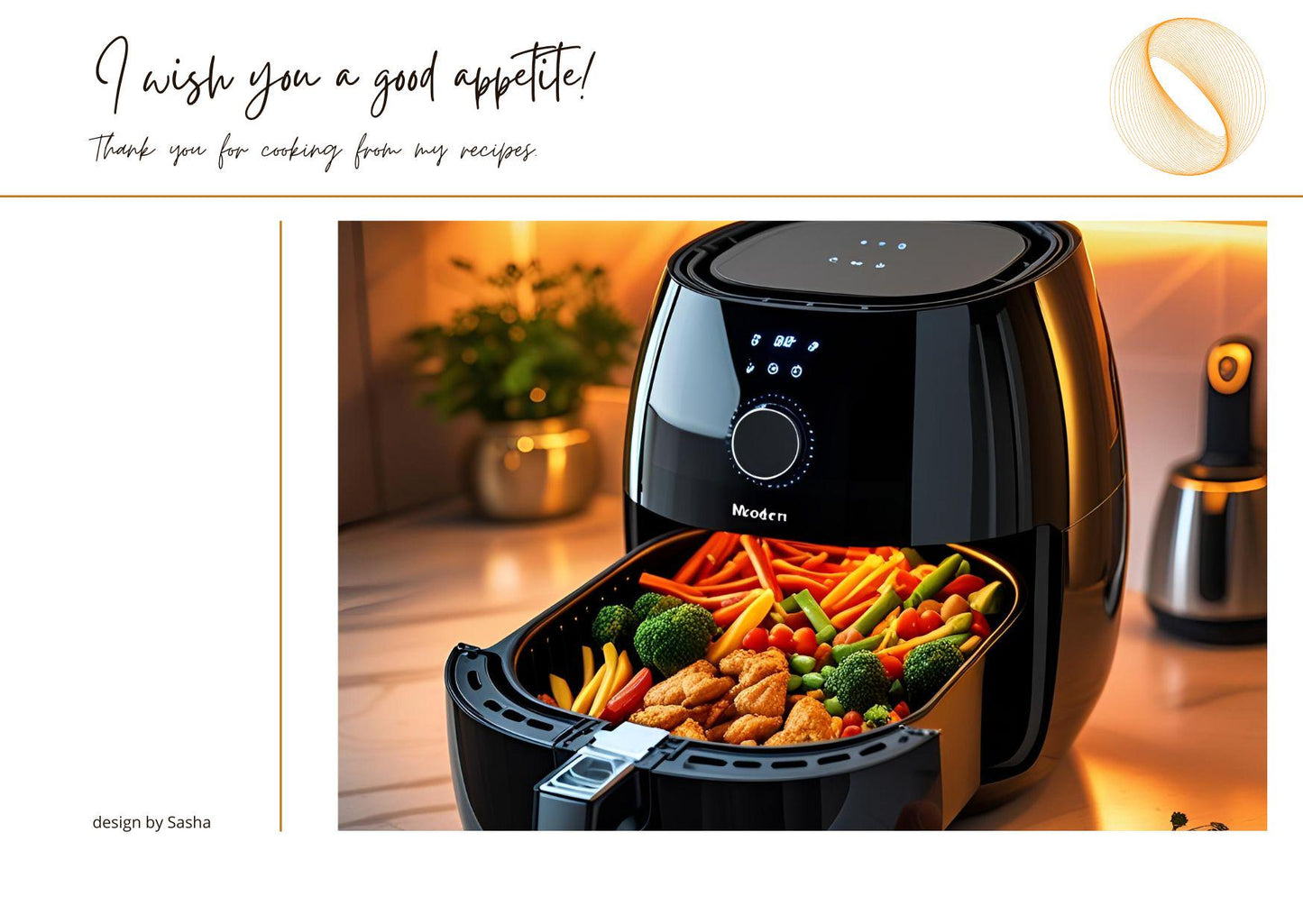 Air Fryer Cookbook: 30 Healthy and Simple Recipes (Printable Files) I Crispy Air Fryer Cookbook | Quick & Healthy Printable Recipe Collection | Digital Download