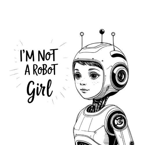 AI Family Matching T-Shirt Design | Funny “I’m Not a Robot” Graphic | Digital PNG Download for Sublimation I Funny AI Family Matching Shirt Design: I'm Not a Robot (PNG Digital Download) Family