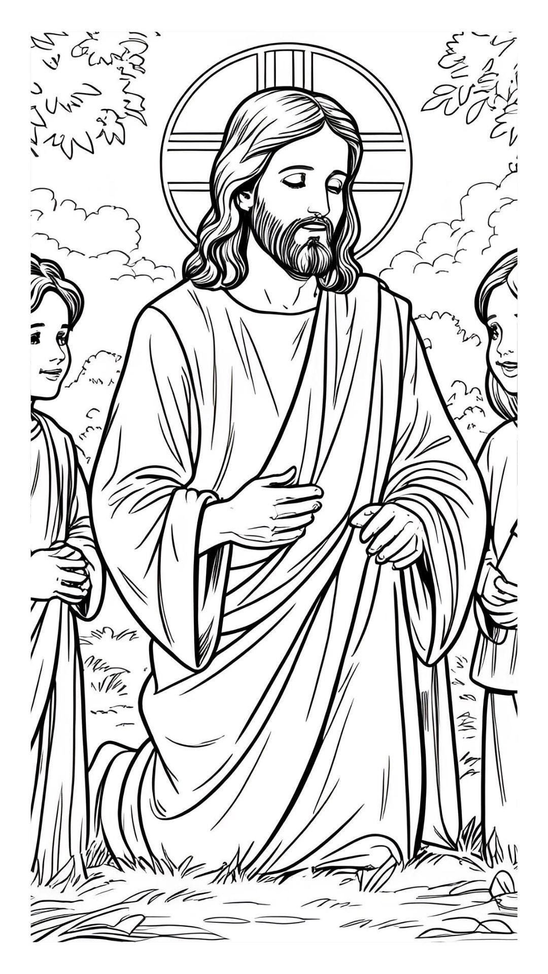 Jesus Coloring Book: Christian Illustrations for Kids (PDF Download) Kids I Jesus Coloring Book: Christian Illustrations for Kids (PDF Download) Kids