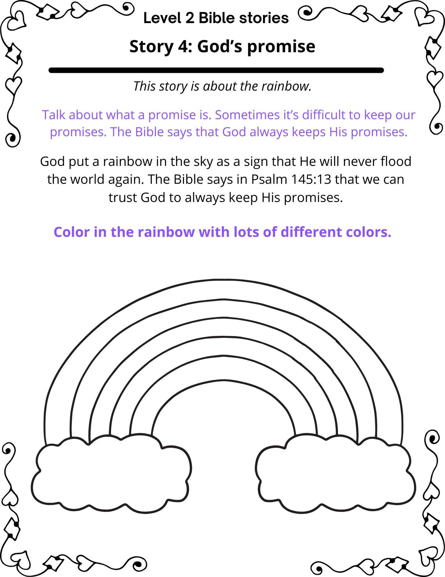 Preschool Bible Lessons: Christian Learning Pack (PDF Downloadable File) Bible course