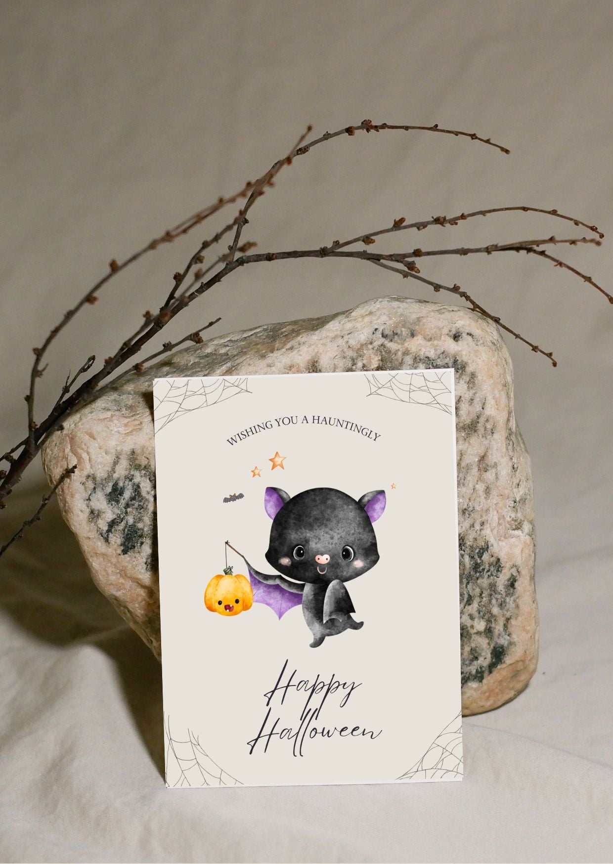 Digital Halloween Greeting Cards | 5 Printable Spooky Card Designs | Instant Download Scary Holiday Invitations
