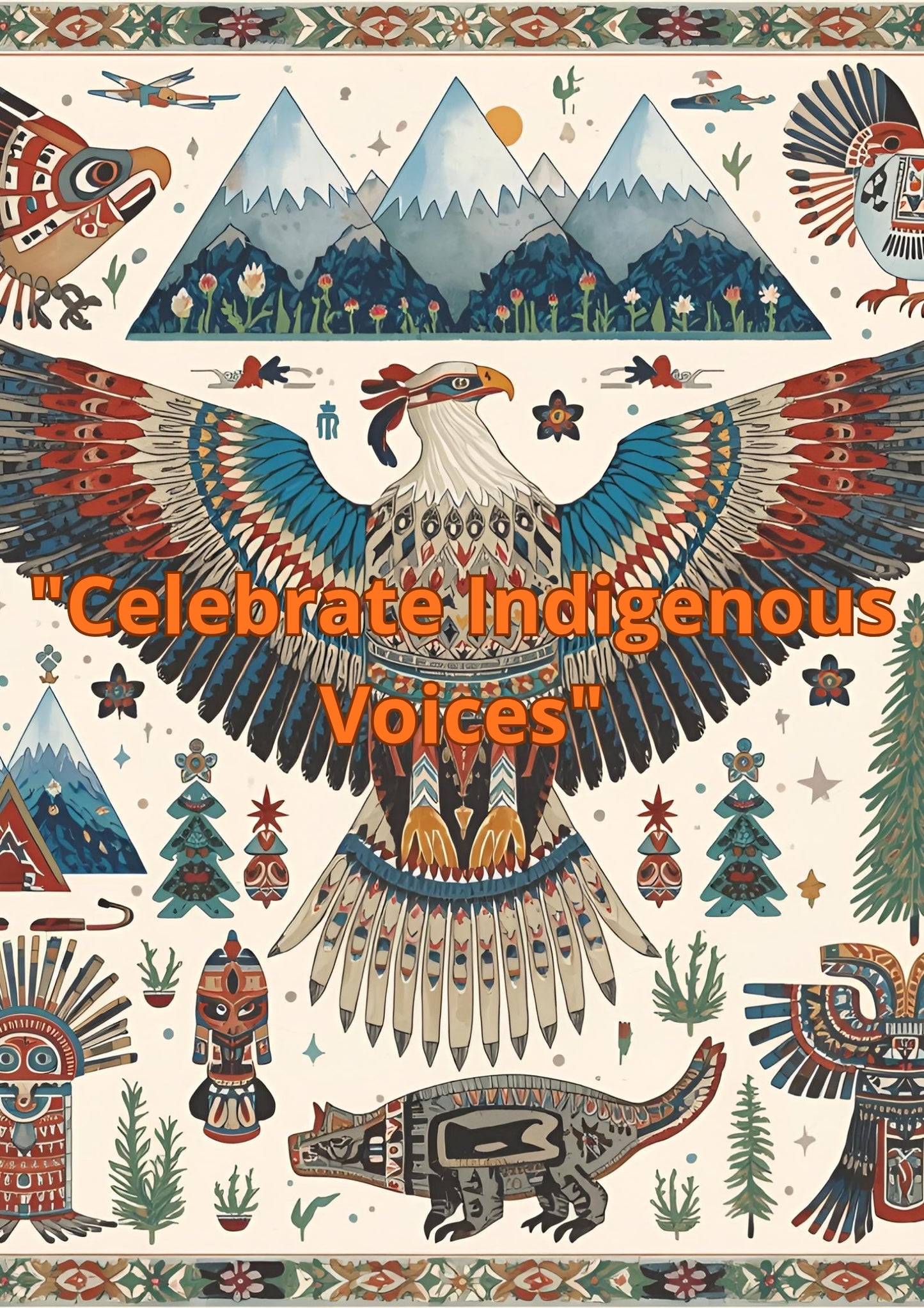 Indigenous Peoples Day Wall Art – Set of 5 Printable Posters, Native American Heritage Prints, Digital Download Home Decor I size A2