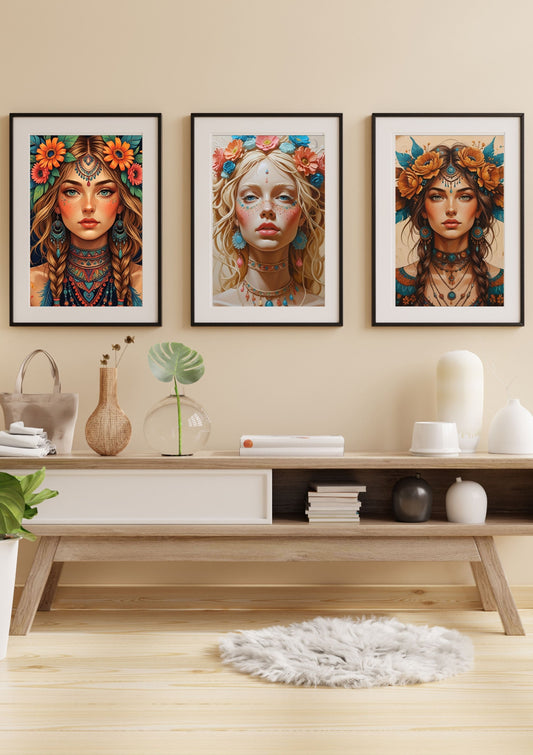boho style art I download PDF I wall art I wall decor I instant download