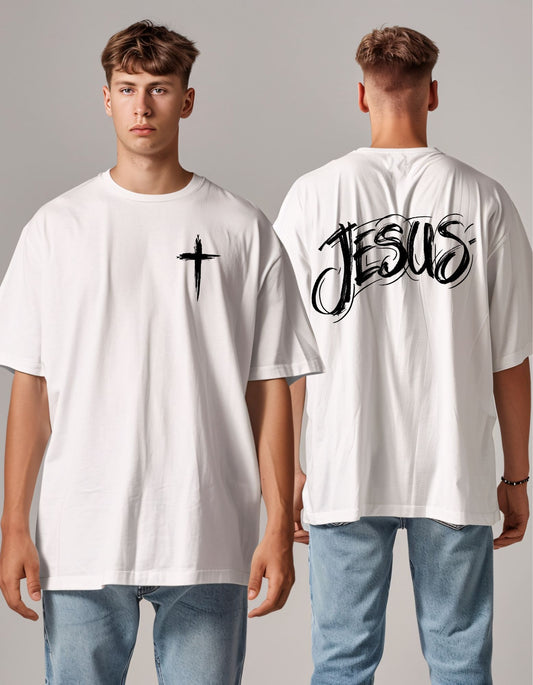 Jesus T-shirt design I Christ tee design I Christian shirt PNG I digital download I Jesus & Faith T-Shirt | Cross Front Print | Christian Ap