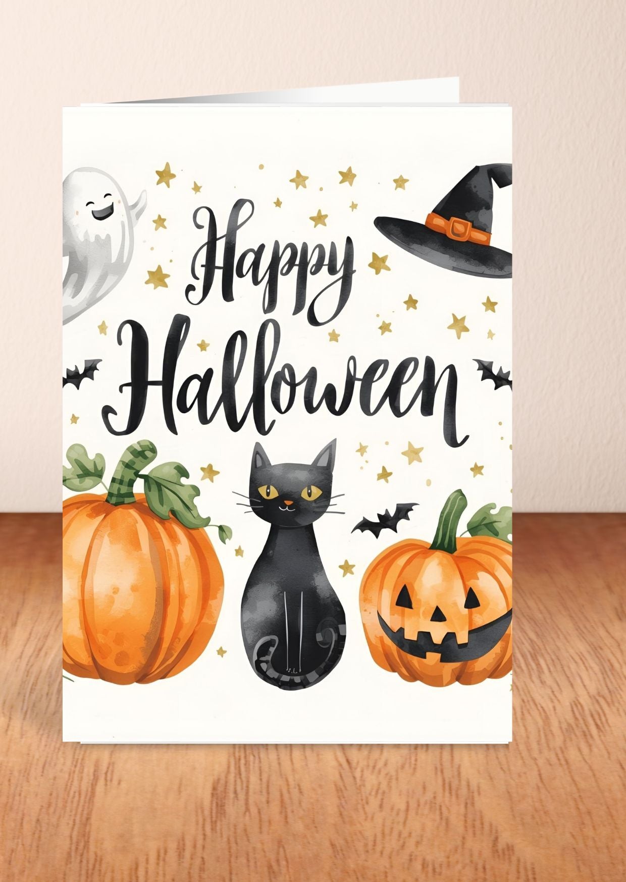 Digital Halloween Greeting Cards | 20 Printable Spooky Card Designs | Instant Download Scary Holiday Invitations