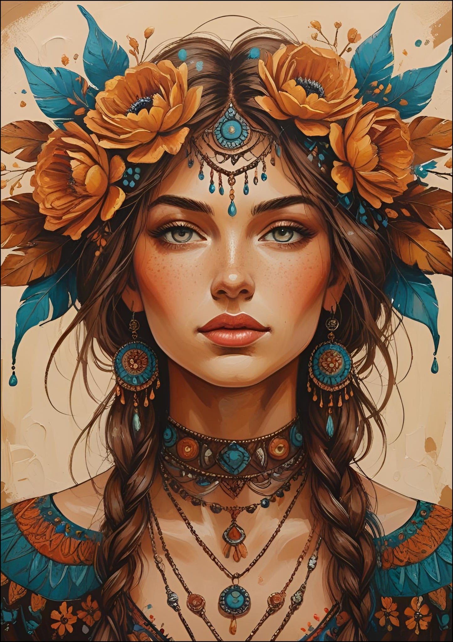 boho style art I download PDF I wall art I wall decor I instant download