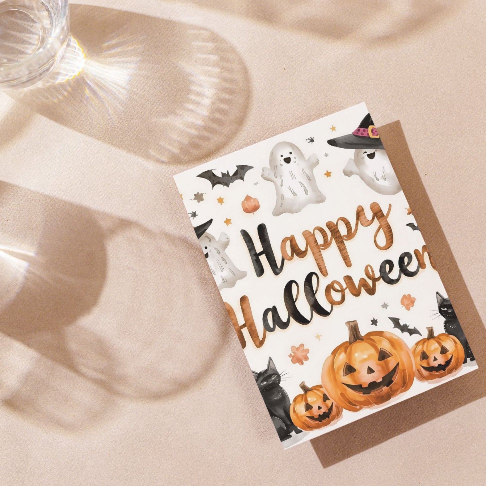 Digital Halloween Greeting Cards | 20 Printable Spooky Card Designs | Instant Download Scary Holiday Invitations