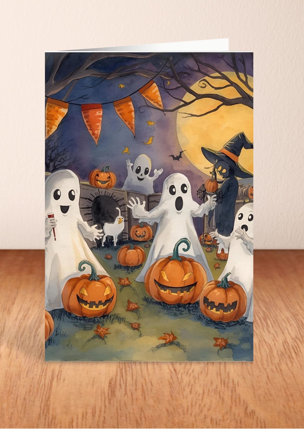 Digital Halloween Greeting Cards | 20 Printable Spooky Card Designs | Instant Download Scary Holiday Invitations