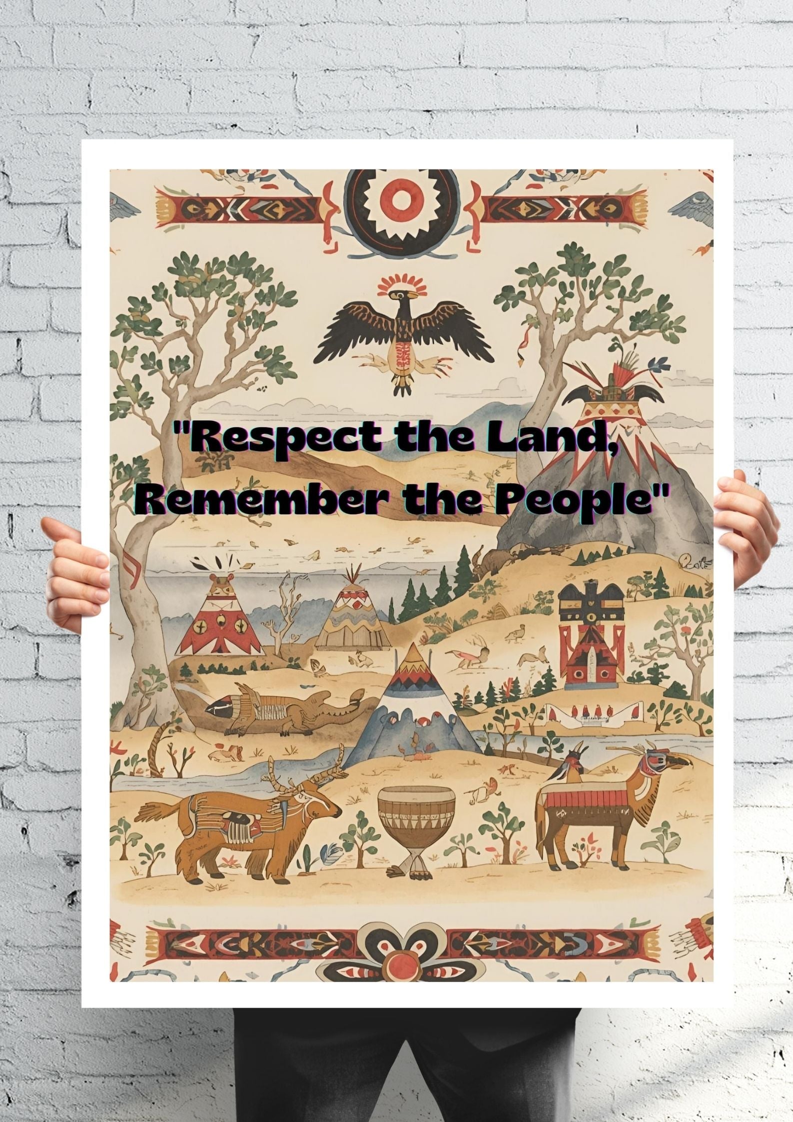 Indigenous Peoples Day Wall Art – Set of 5 Printable Posters, Native American Heritage Prints, Digital Download Home Decor I size A2