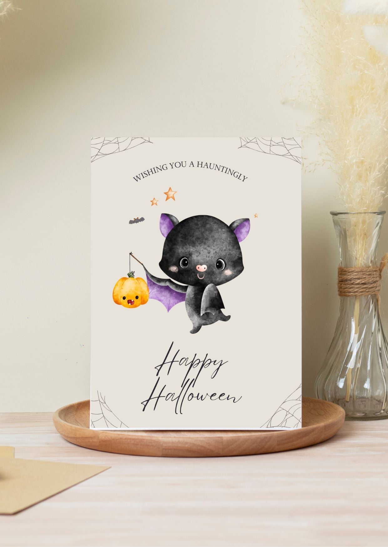 Digital Halloween Greeting Cards | 5 Printable Spooky Card Designs | Instant Download Scary Holiday Invitations