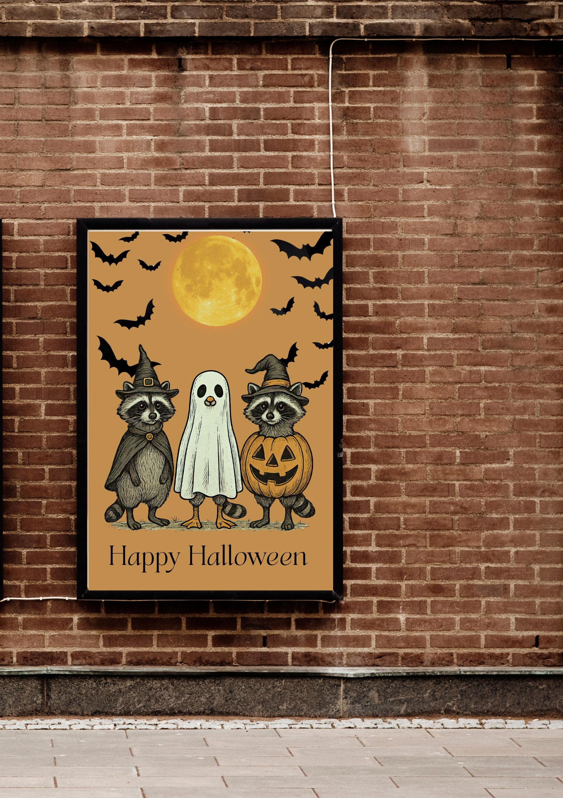 Digital Halloween wall art| 1 Printable Spooky posters Designs | Instant Download Scary Holiday posters I PNG file I size A2 I Spooky art