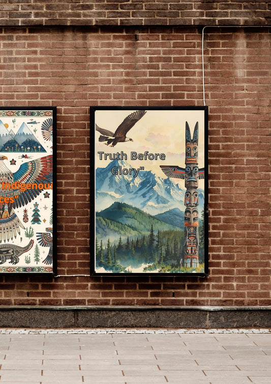 Indigenous Peoples Day Wall Art – Set of 5 Printable Posters, Native American Heritage Prints, Digital Download Home Decor I size A2