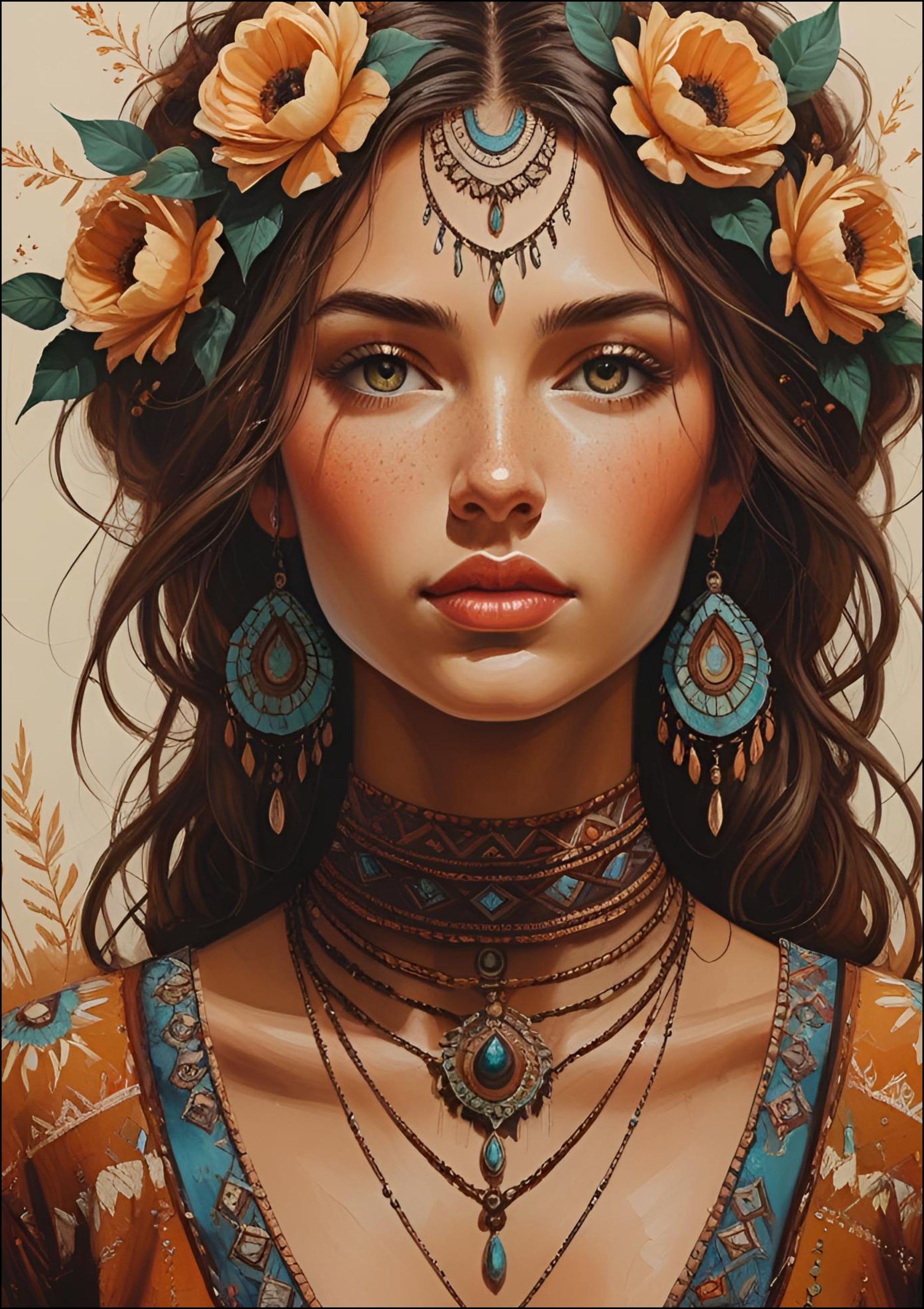 boho style art I download PDF I wall art I wall decor I instant download