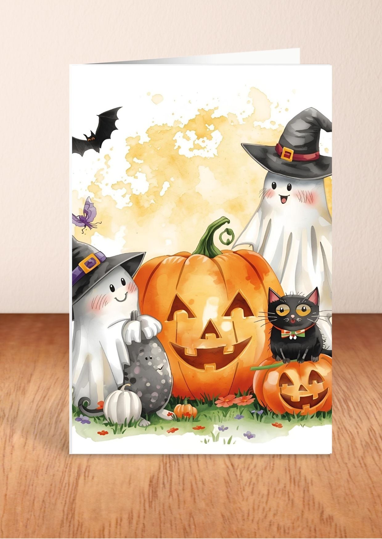 Digital Halloween Greeting Cards | 20 Printable Spooky Card Designs | Instant Download Scary Holiday Invitations